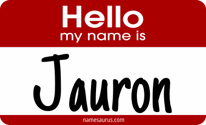 Hello my name is Jauron png download