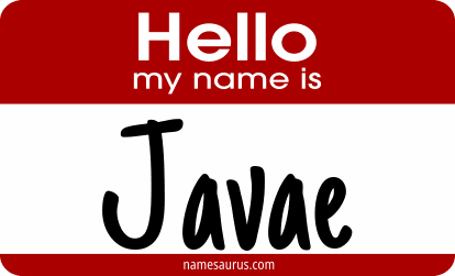 Hello my name is Javae png download