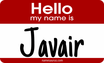 Hello my name is Javair png download