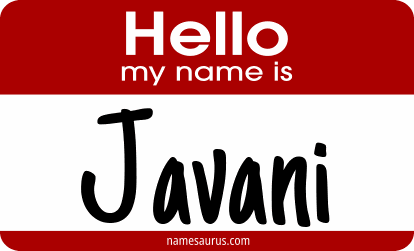 Hello my name is Javani png download