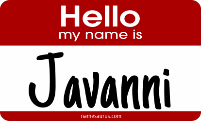 Hello my name is Javanni png download