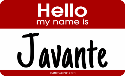 Hello my name is Javante png download