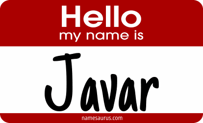 Hello my name is Javar png download