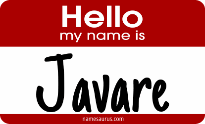 Hello my name is Javare png download