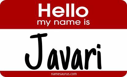Hello my name is Javari png download