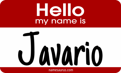 Hello my name is Javario png download