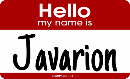 Hello my name is Javarion png download