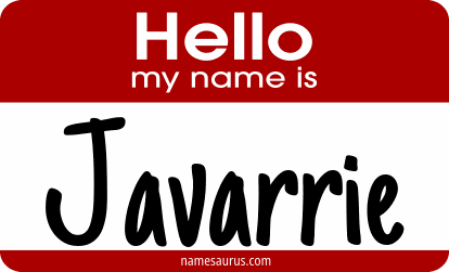 Hello my name is Javarrie png download