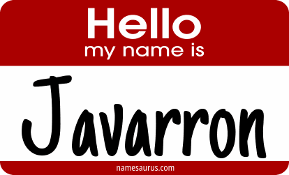 Hello my name is Javarron png download