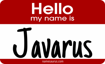 Hello my name is Javarus png download