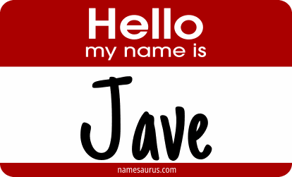 Hello my name is Jave png download
