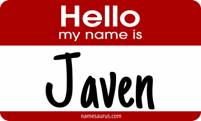 Hello my name is Javen png download