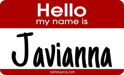 Hello my name is Javianna png download