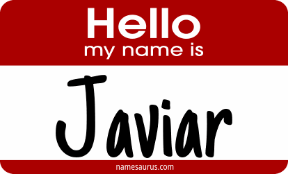 Hello my name is Javiar png download
