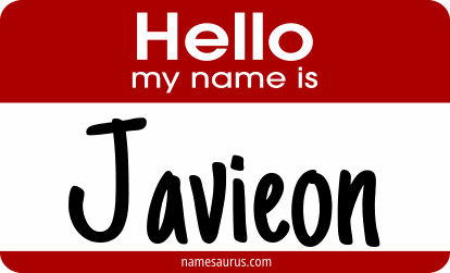 Hello my name is Javieon png download