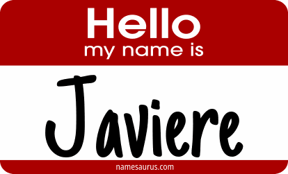 Hello my name is Javiere png download