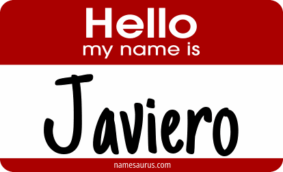 Hello my name is Javiero png download