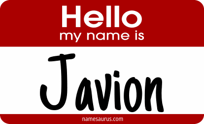 Hello my name is Javion png download