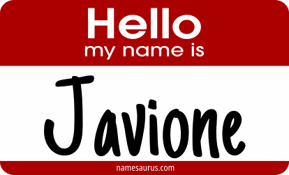 Hello my name is Javione png download