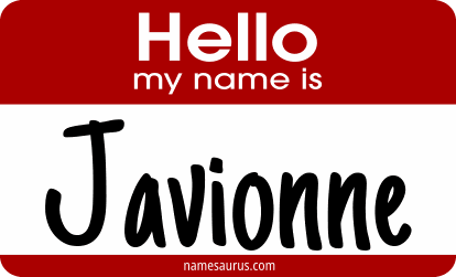 Hello my name is Javionne png download