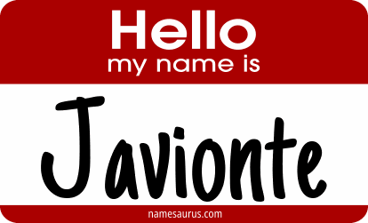 Hello my name is Javionte png download
