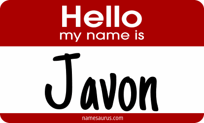 Hello my name is Javon png download
