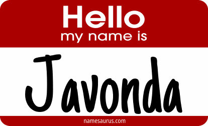 Hello my name is Javonda png download