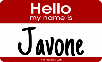 Hello my name is Javone png download