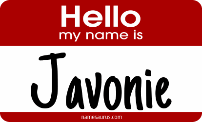 Hello my name is Javonie png download