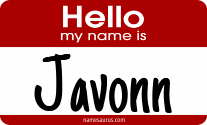Hello my name is Javonn png download