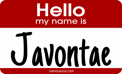 Hello my name is Javontae png download