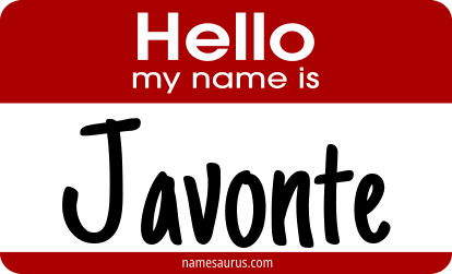 Hello my name is Javonte png download