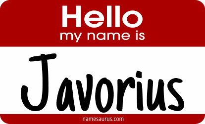 Hello my name is Javorius png download