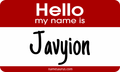 Hello my name is Javyion png download