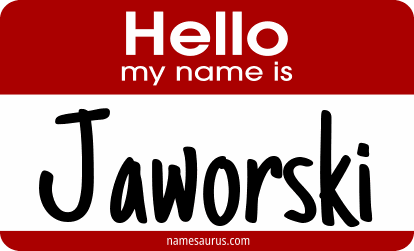 Hello my name is Jaworski png download