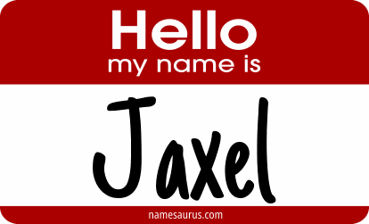 Hello my name is Jaxel png download