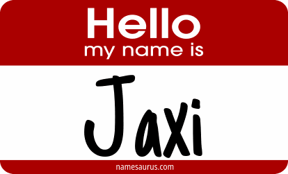 Hello my name is Jaxi png download