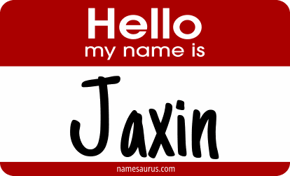 Hello my name is Jaxin png download