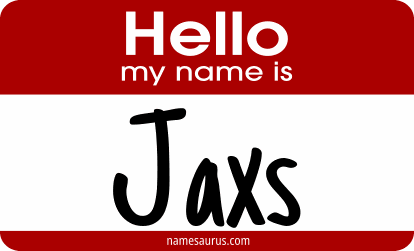 Hello my name is Jaxs png download