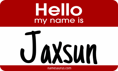 Hello my name is Jaxsun png download