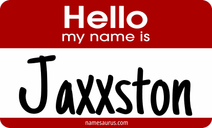Hello my name is Jaxxston png download