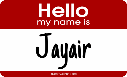 Hello my name is Jayair png download