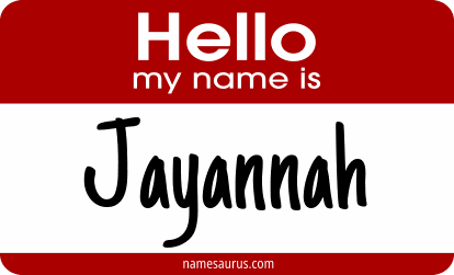 Hello my name is Jayannah png download