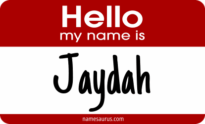 Hello my name is Jaydah png download