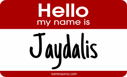 Hello my name is Jaydalis png download