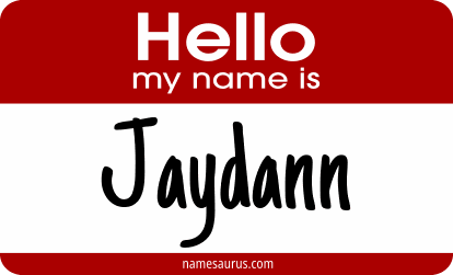 Hello my name is Jaydann png download