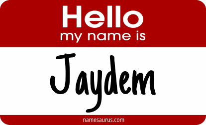 Hello my name is Jaydem png download