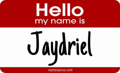 Hello my name is Jaydriel png download