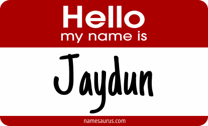 Hello my name is Jaydun png download