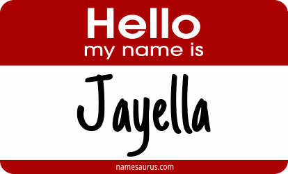 Hello my name is Jayella png download